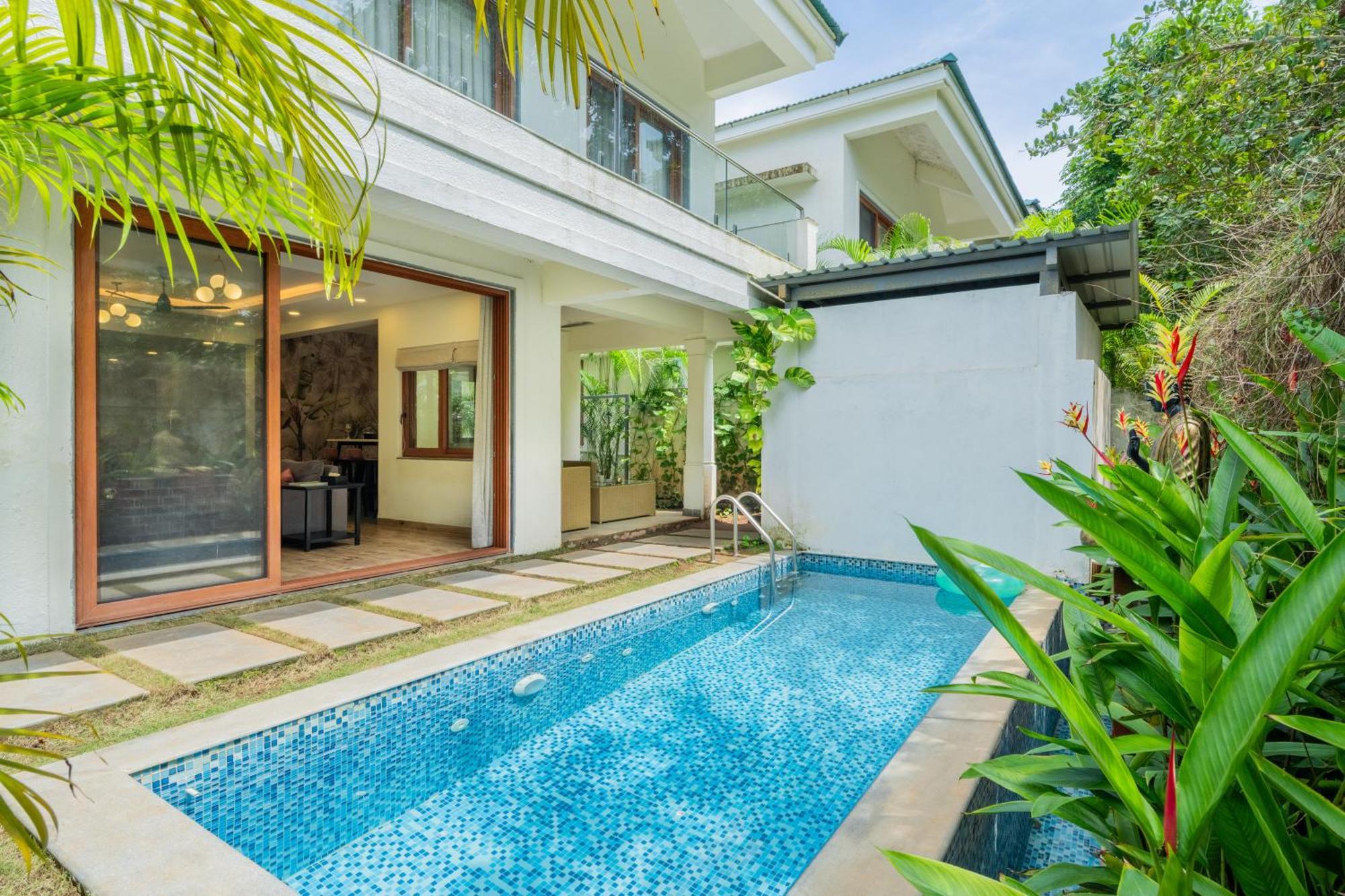 Elivaas 3 Bhk Pvt Pool & Bar - Villa Valerie Oxel エクステリア 写真