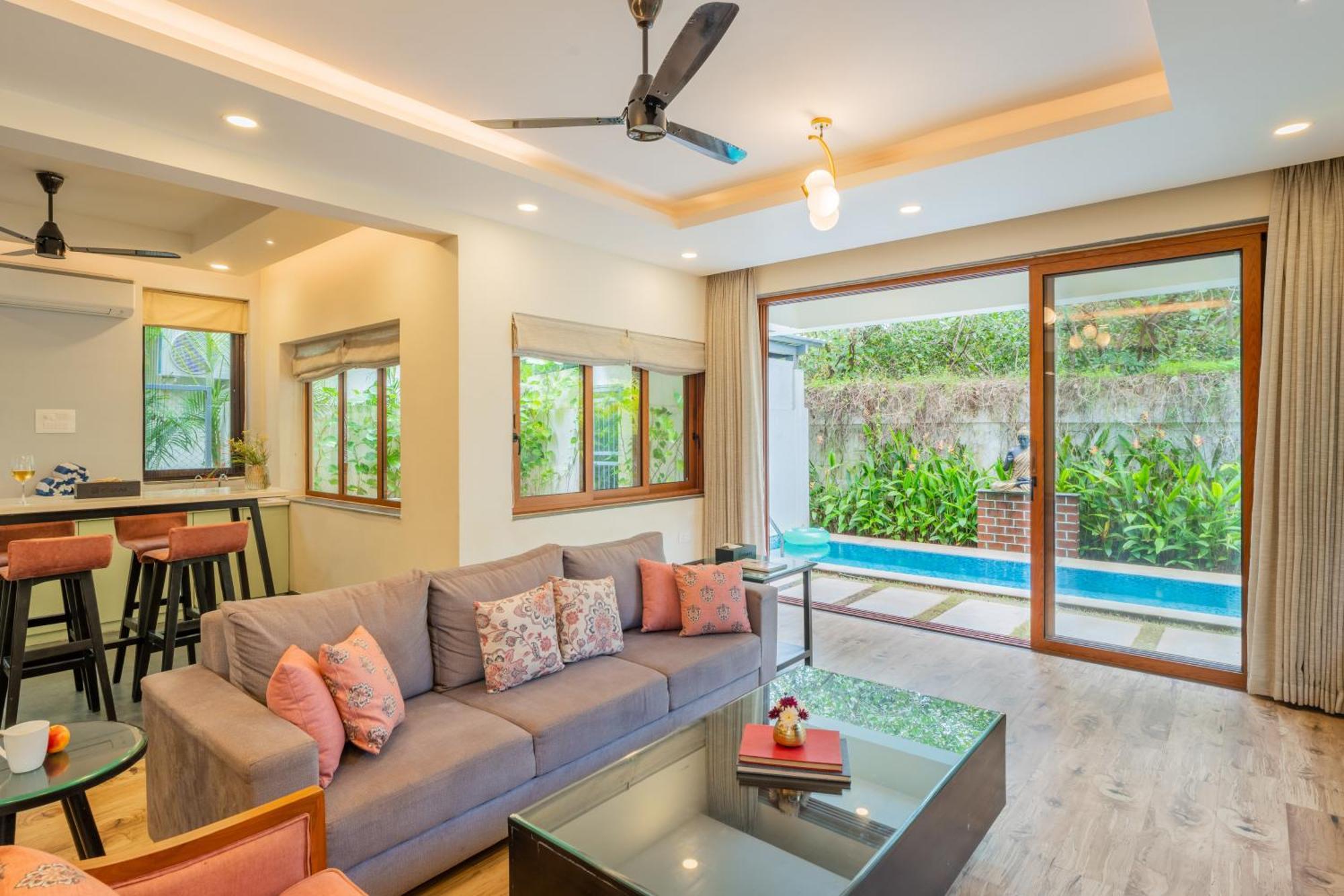 Elivaas 3 Bhk Pvt Pool & Bar - Villa Valerie Oxel エクステリア 写真