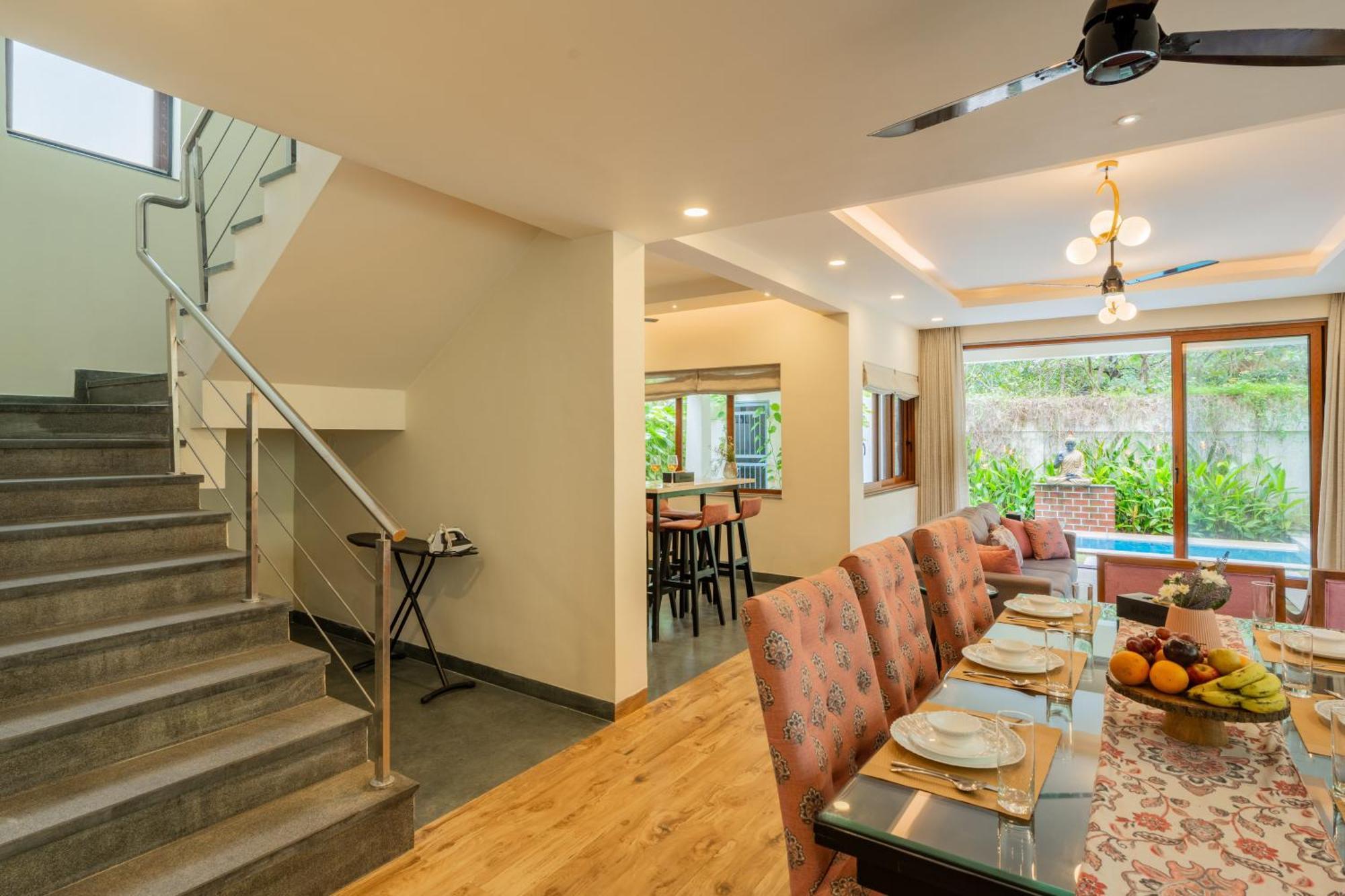 Elivaas 3 Bhk Pvt Pool & Bar - Villa Valerie Oxel エクステリア 写真