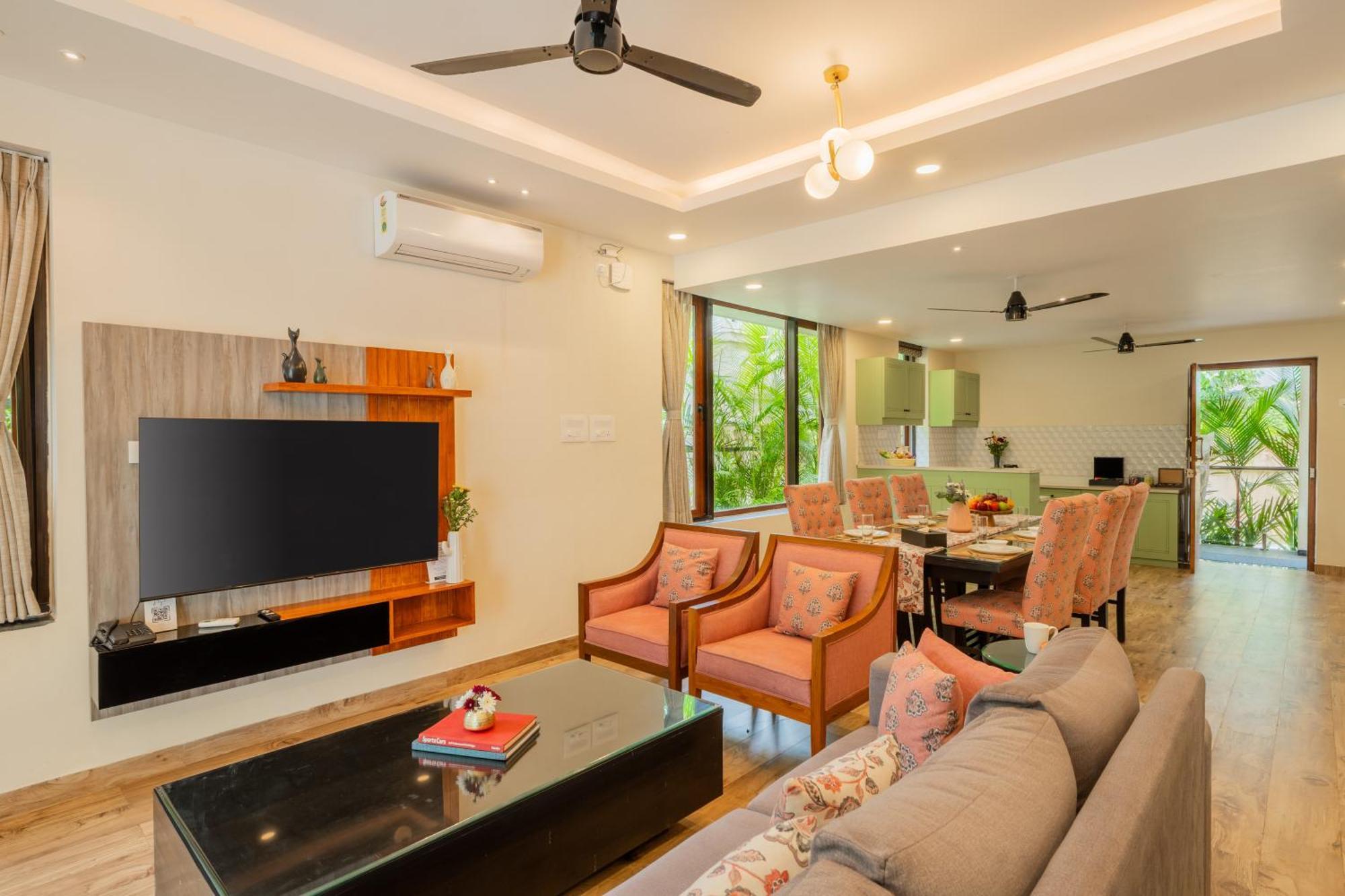 Elivaas 3 Bhk Pvt Pool & Bar - Villa Valerie Oxel エクステリア 写真
