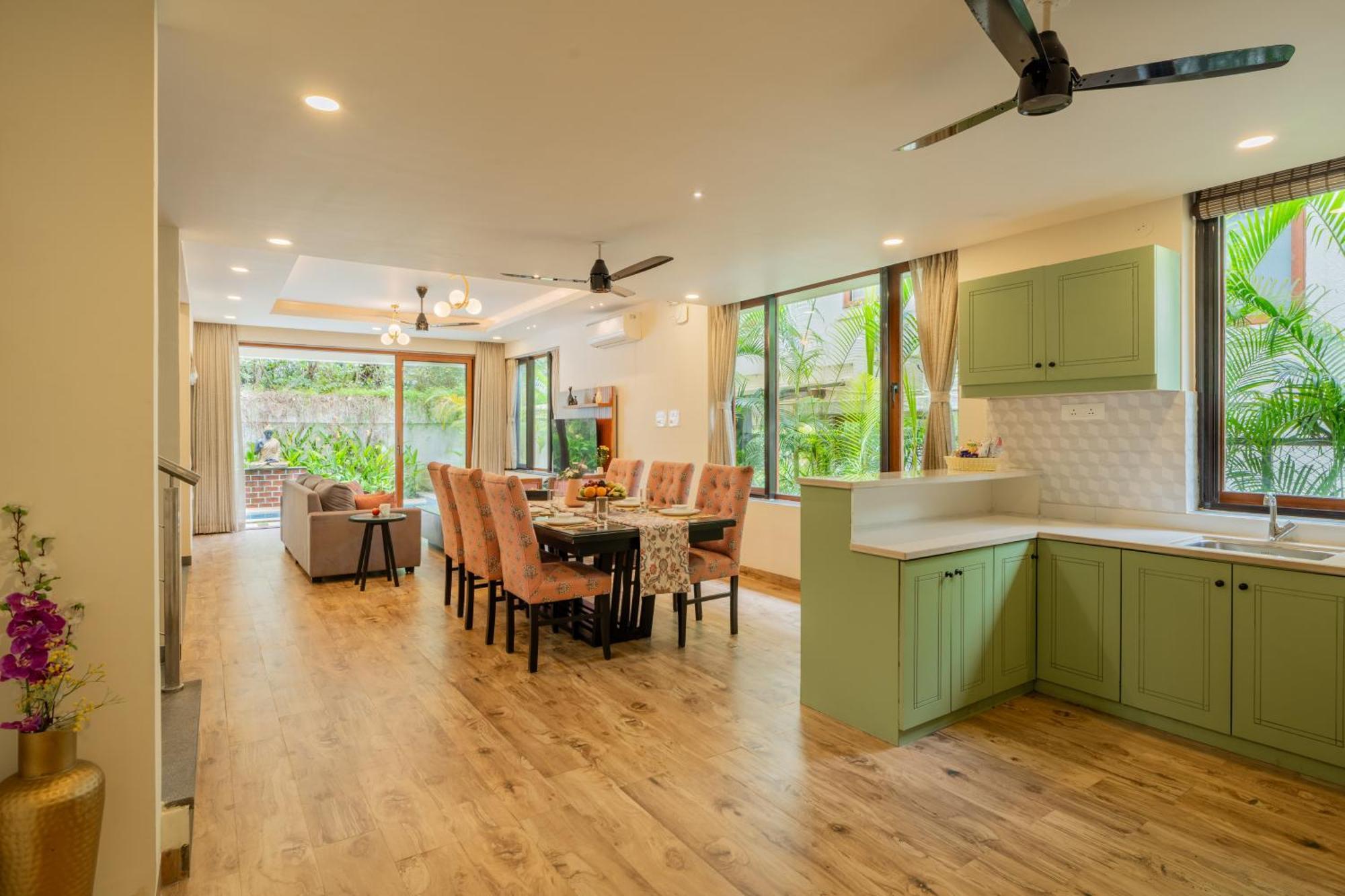 Elivaas 3 Bhk Pvt Pool & Bar - Villa Valerie Oxel エクステリア 写真