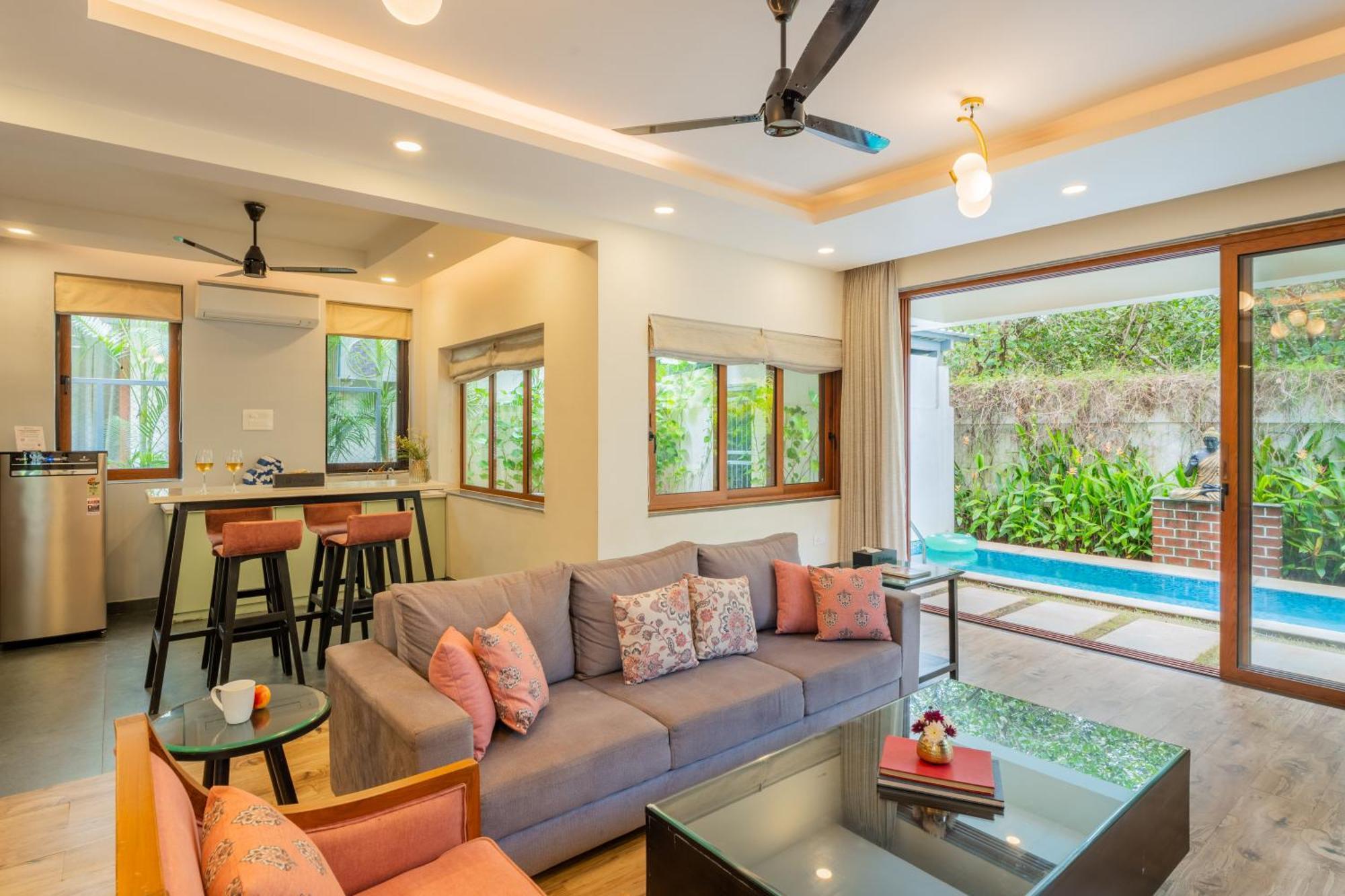 Elivaas 3 Bhk Pvt Pool & Bar - Villa Valerie Oxel エクステリア 写真